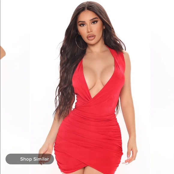 Red mini dress - Picture 1 of 2